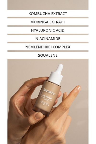 (INSIDE) OUT Sun Drop Spf50 Intensive Moisturizing Sun and Blue Light Protective under Makeup Serum