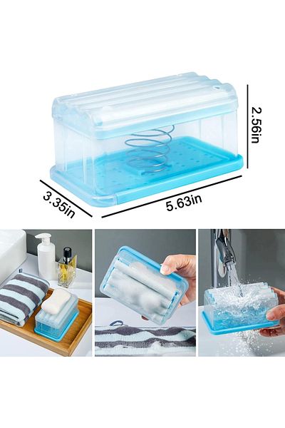 Yenigeldi Soap Foamer Soap Storage Box Αφρώδης θήκη για σαπούνι με κυλινδρική θήκη σαπουνιού Δοχείο σαπουνιού Αρχική