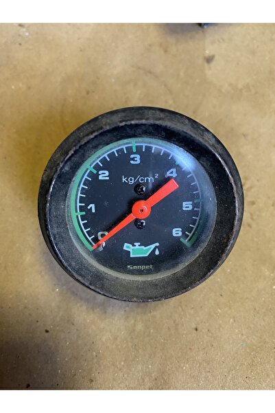 ETM Krom 2" İnç Mekanik Yağ Basınç Göstergesi Kiti 0-60 PSI UNİVERSAL HER ARA...