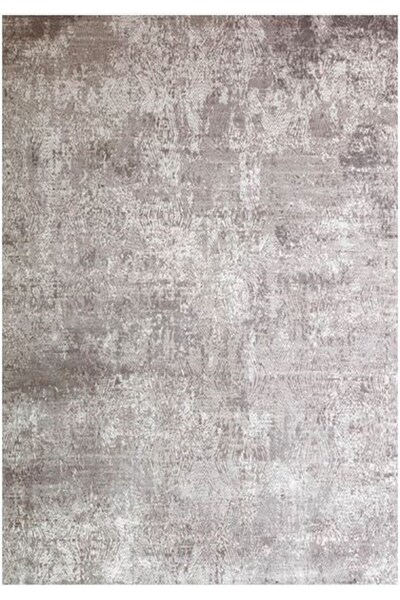 Çam Halı Gloria Td679 Gri Modern Desen Dokuma Saçaklı Kilim