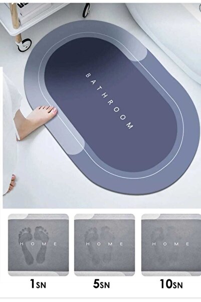 Water Absorbent Bath Mat, Magic Bath Mat, Bath Mat with Water Absorbent Anti-Slip Base