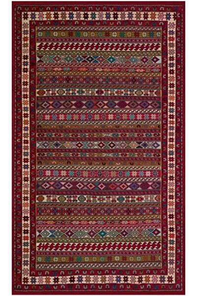 Çam Halı Gloria Td740 Multi Etnik Desen Dokuma Saçaklı Kilim