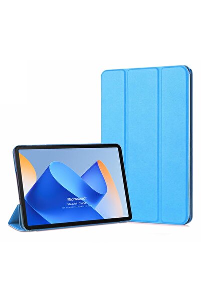 Microsonic Huawei MatePad 11.5 Kılıf Slim Translucent Back Smart Cover Mavi