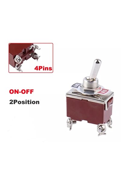 Maroces MR-156 12MM TOGGLE SWITCH BÜYÜK BOY ON-OFF 4 BACAKLI VİDALI