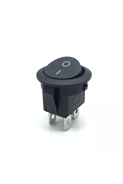 Maroces MR-133-4 20mm YUVARLAK IŞIKSIZ ANAHTAR ON-OFF 4 BACAKLI SİYAH