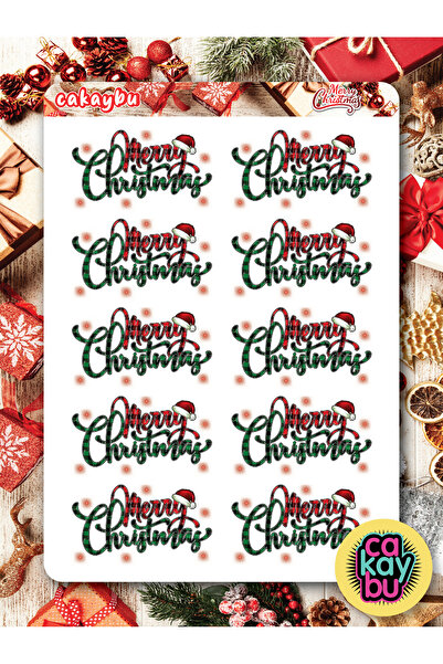 cakaybu Pachet cadou de Crăciun (de Anul Nou) - Set de 1 foaie de autocolante...