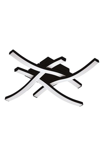 Eglo 74044 Black Led Max: 20W - Steel and Plastic Wall/Ceiling Lamp, "Cabezas-E"