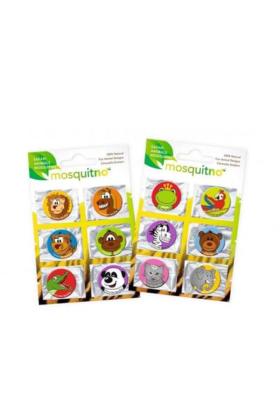 Mosquitno Safari Animals Citronella Stickers 6lı