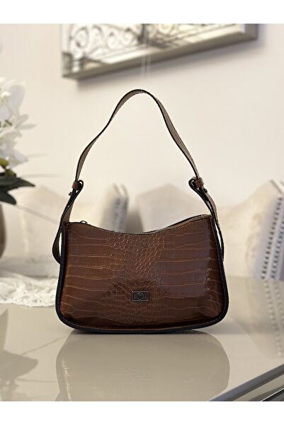 mossi Taba Crocodile Artificial Leather Women's Hand and Shoulder Bag Mother's Bag