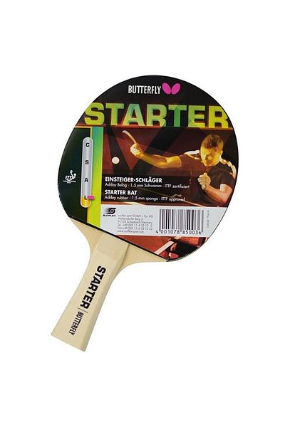 BUTTERFLY Cream Colored Table Tennis Starter Racket - 85003