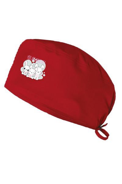 YNK Șapcă drăguță cu temă iepure Șapcă chirurgicală standard și supradimensio...