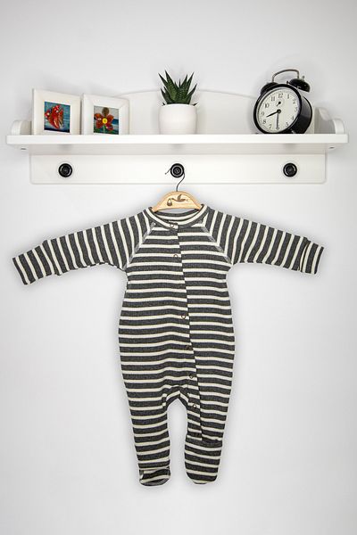 Newborn Fashion Club Long Sleeve Jumpsuit with Booties & No Booties