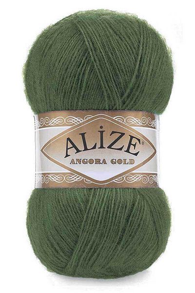 Alize Angora Gold Knitting Yarn 100 γραμμάρια 1 Τεμάχιο 180 Mold Green