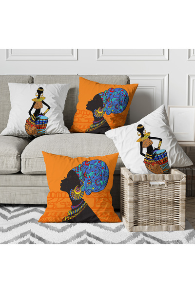 menesahome Калъфка за възглавница, Африканска възглавница, Възглавница с афри...
