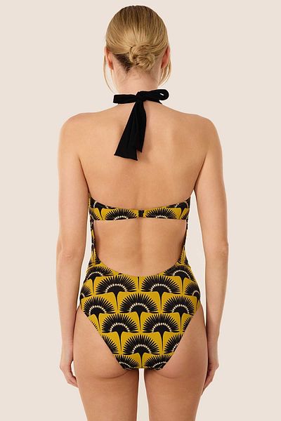 AYYILDIZ 3136 Yellow Swimsuit