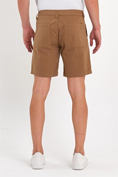 EXPLODE - Men's Lycra Side Pocket Denim Shorts Mustard