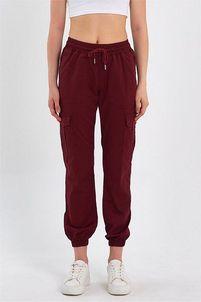 EXPLODE Γυναικείο Cargo Pocket Leg - Elastic Jogger Παντελόνι Κοτ