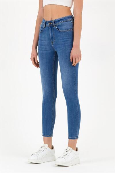 EXPLODE - Kadın Slim-fit Kot Pantolon Mavi