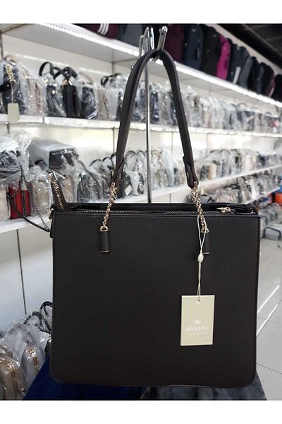 Armine 362 Plain Hand & Shoulder Bag SCR362 coffee
