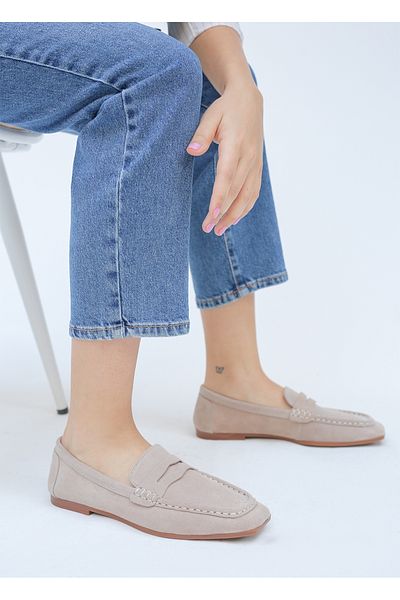 ELİT SHOES Cesco Genuine Leather Handmade Women's Loafer Ş014