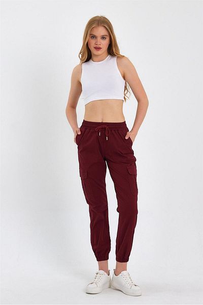 EXPLODE Γυναικείο Cargo Pocket Leg - Elastic Jogger Παντελόνι Κοτ