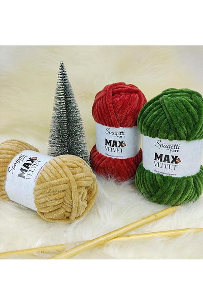 Spagettiyarn Max Velvet 5 τεμαχίων Mint Green Πλεκτό νήμα
