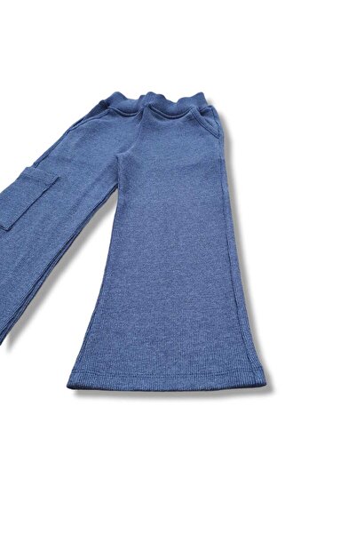 BOBBY JR KİDSWEAR YANDAN CEPLİ WİD LEG KAŞKORSE KIZ ÇOCUK PANTOLON