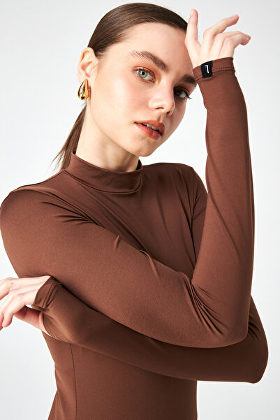 Bipantolon Women's Bitter Brown Soft Touch Basic Body with Finger Detail