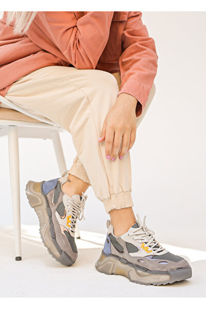 ELİT SHOES Renzo Silikon Tabanlı Esnek Yapılı Kadın Sneaker S007