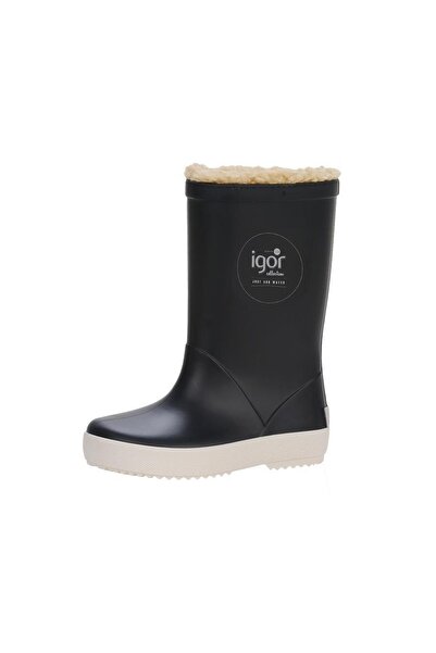 IGOR Ігор Splash Nautico Borreguıto Чоловічі дитячі сині дощові чоботи з хутром всередині