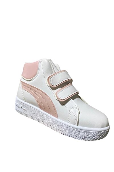 ALTUNTAŞ Kız Çocuk Cırt Cırtlı Dikişli Kışlık Bot Modeli - Beyaz Pudra