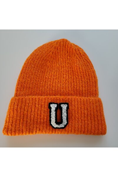 initialess قبعة صوف مطوية على شكل حرف U