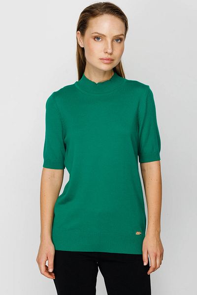 ON Tricotaj Guler Stand Maneca Scurta Tricoturi Pulover Verde