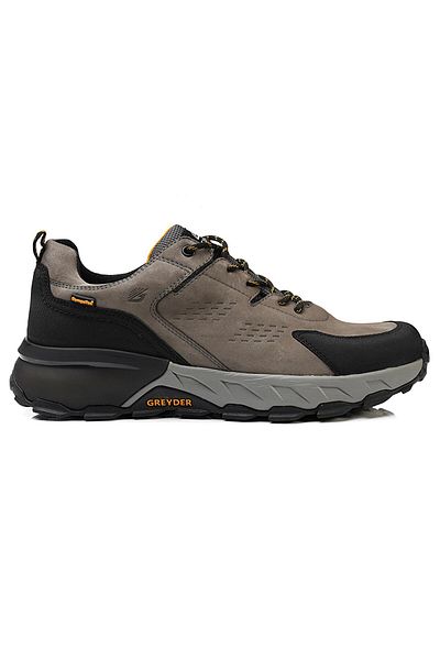 Greyder 16343 Men's Genuine Leather Gray Black Waterproof Shoes
