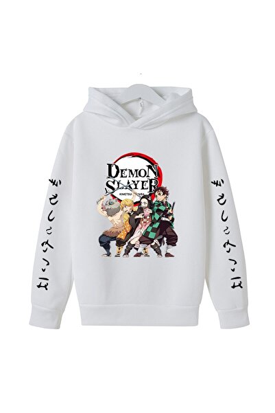 Tarzsokak Nova majica sa kapuljačom Demon Slayer Model15 15143 Bela