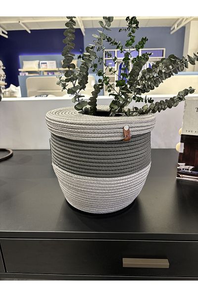MaVaux COPIE - Coș de gunoi cu aspect de paie Patrick Jute, coș decorativ, coș de gunoi de hârtie