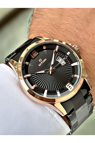 Reward Silver Color Classic Calendar Steel Strap Men's Wristwatch + BRACELET WITH GIFT