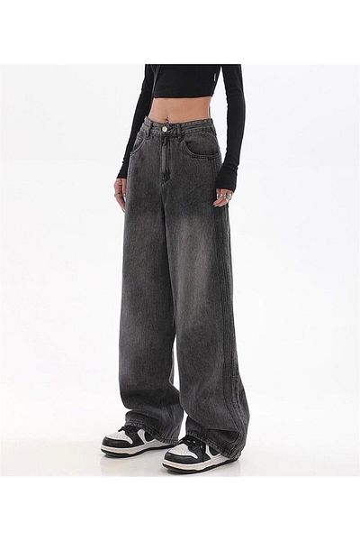 Touz Jean baggy negru spalat LAGOM MODA