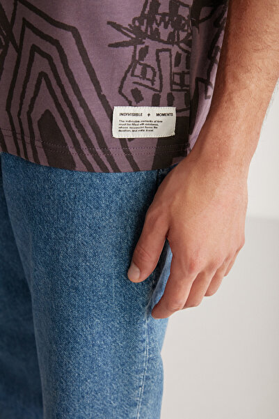 GRIMELANGE Pojedynczy T-shirt Lenard Oversize