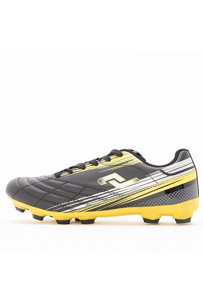 Jump 28593 Pantofi de fotbal cu crampoane cu șireturi, negru, galben, colorați