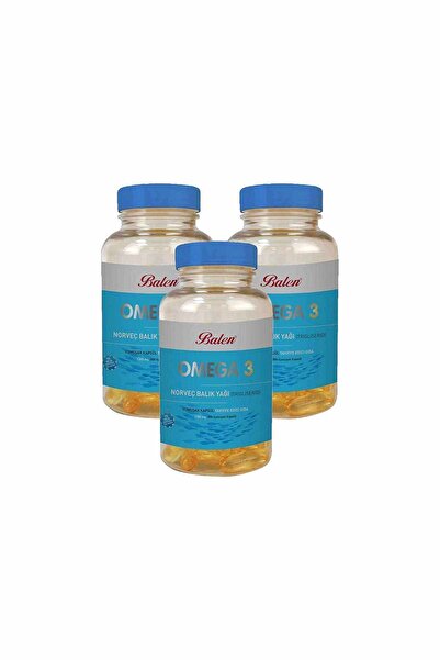 Balen Bln Omega 3 Norveç Balık Yağı (TRİGLİSERİD) Yum.kap. 1380mg*200 3 Adet