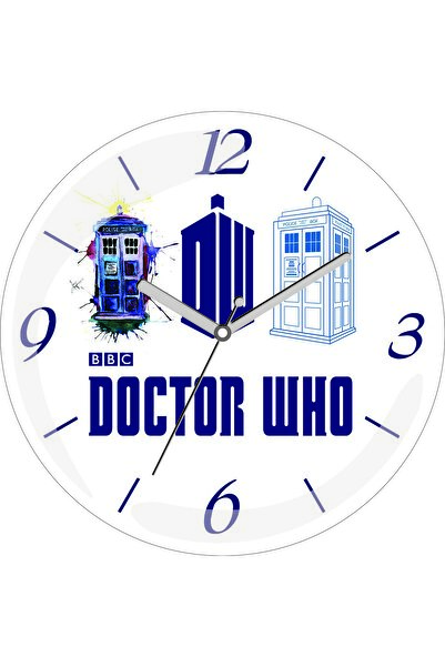 ART HEDİYE Ceas de perete BBC Doctor Who cu diametrul de 30 cm, din sticlă re...