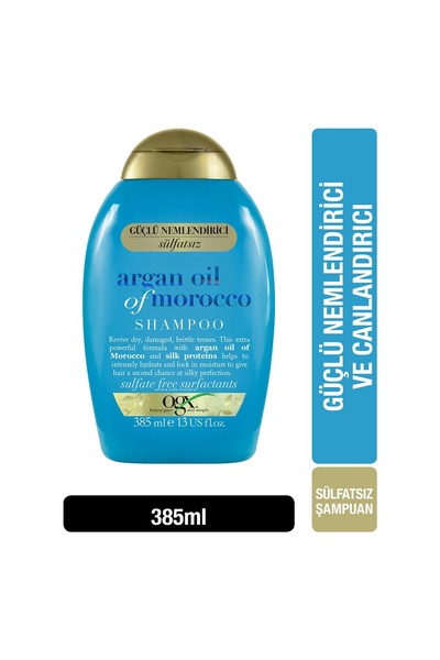 OGX شامبو مرطب بزيت الأرغان المغربي خالي من الكبريتات 385 مل