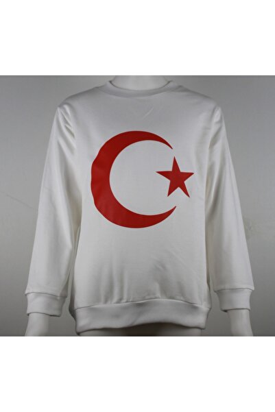 ESTE BUTİK قميص من النوع الثقيل مطبوع عليه الهلال والنجمة ليوم 29 أكتوبر 23 أ...