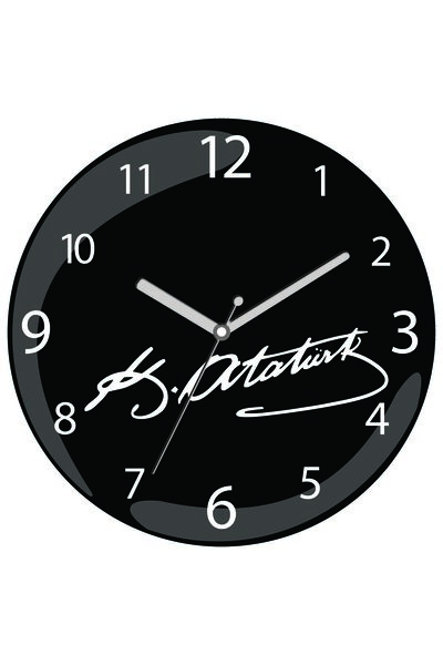 ART HEDİYE Cel mai bine vândut ceas de perete din sticlă reală cu diametrul d...