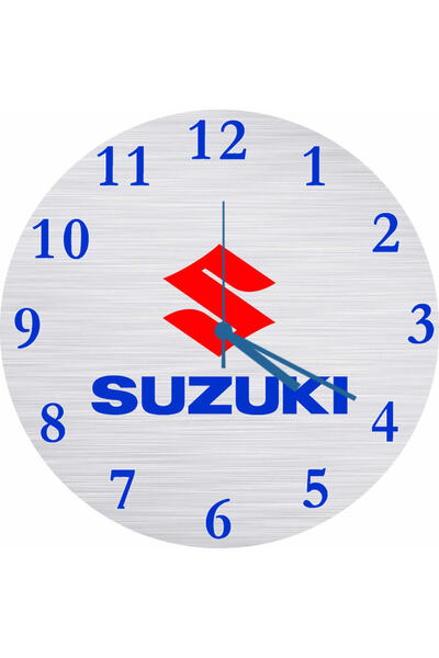 ART HEDİYE Ceas de perete din sticlă reală cu logo-ul Suzuki, cu diametrul de...