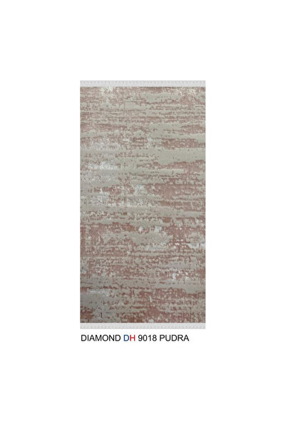 decoser DIAMOND-DH9018-pudra Kaymaz Tabanlı Modern Yıkanabilir Kilim Halı