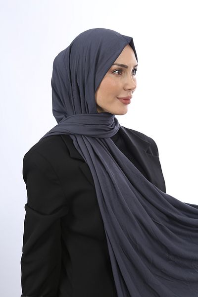 Trablus Hijab Women's Lycra Luxury Combed Shawl Smoked