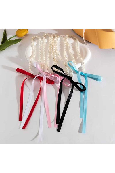 İPAR AKSESUAR RIBBON PEARL NECKLACE BRACELET SET