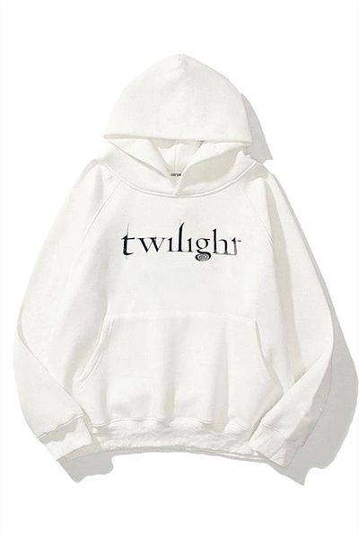 Gofeel Y2k Hooded Thick Fabric Twilight 3 νήματα Λευκό Oversize Φούτερ